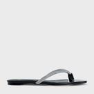 Chinelo Flat Thong Cristal Couro Carrano 239028
