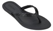 Chinelo grendha rasteira todo dia linda preto
