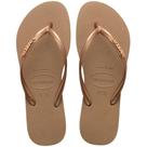 Chinelo Havaianas As Legitimas Tira Fina Slim Logo Metallic
