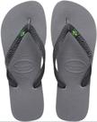 Chinelo Havaianas Brasil 35-36 Cinza Aço