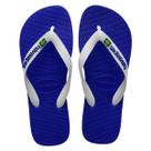 Chinelo Havaianas Brasil logo Azul Estilo Original Cor:AzulTamanho:41-42Gênero:Únissex