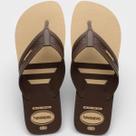 Chinelo Havaianas City Basic Fc Masculino - Bege e Marrom - 43/44