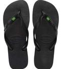 Chinelo Havaianas Com Logo Brasil Preto Legitima Unissex