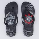 Chinelo Havaianas Corinthians Todo Poderoso Preto