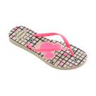 Chinelo Havaianas De Dedo Slim Disney Bege Palha