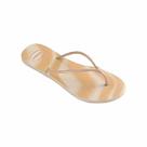 Chinelo Havaianas De Dedo Tube Gloss Bege Palha