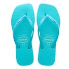 Chinelo Havaianas Feminina Slim Square Neon Brilhante Casual Confortável Dia a Dia Praia Original