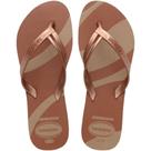 Chinelo Havaianas Feminino Elegance PRINT 39/40 Rose GOLD (PAR)