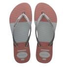 Chinelo Havaianas Feminino Slim Glitter - Cinza Gelo Tamanho:39/40Cor:Cinza
