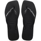 Chinelo Havaianas Feminino Slim Square Logo Metallic Bico Quadrado