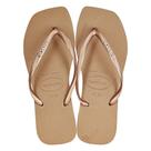 Chinelo Havaianas Feminino Slim Square Logo Metallic Com NF