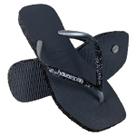 Chinelo Havaianas Feminino Slim Square Sparkle Original Cor:Novo GrafiteTamanho:33/34