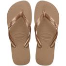 Chinelo Havaianas Feminino TOP Tiras 37/38 Rose GOLD (PAR)