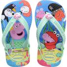Chinelo Havaianas Infantil BABY Peppa PIG 20 Azul Lavanda PAR