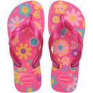 Chinelo Havaianas Infantil KIDS Flores 25/26 Rosa FLUX PAR