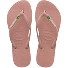 Chinelo Havaianas Infantil Menina Slim Brasil Rosa