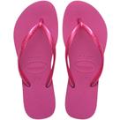 Chinelo Havaianas Infantil Slim Básíco sem estampa tira fina