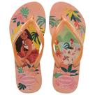 Chinelo Havaianas Infantil Slim Princesas Disney cor:Laranja Seriguelatamanho:27/28