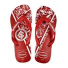 Chinelo Havaianas Internacional Top Times Futebol Oficial - Branco/Vermelho
