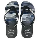Chinelo Havaianas Masculino Top Camuflado Original Conforto Casual Verão Cor:Preto/BrancoTamanho:43/44