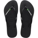 Chinelo Havaianas Slim Brasil Bandeira Logo Feminino