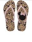 Chinelo Havaianas Slim Disney Minnie Dourado Xodó Infantil