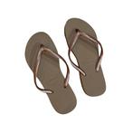 Chinelo Havaianas Slim FC Feminino Original Confortável Rose