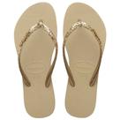 Chinelo Havaianas Slim Glitter II Areia