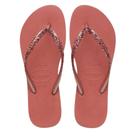 Chinelo Havaianas Slim Glitter II FC Cor:CANYON CLAYTamanho:33/34