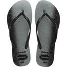 Chinelo Havaianas Slim Gloss Tamanho 39/40 Feminino Sandalha Com Glitter Permanente Estampada
