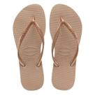 Chinelo Havaianas Slim Lisa Feminino Bege Marrom