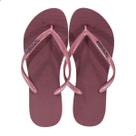 Chinelo Havaianas Slim Logo Metalic Amaranto