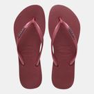 Chinelo Havaianas Slim Logo Metallic Amaranto
