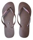 Chinelo Havaianas Slim Logo Pop Up Original Top Café 39.0 Br