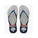Chinelo Havaianas Slim Nautical Branco/Marinho