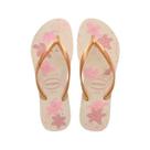 Chinelo havaianas slim organic bege