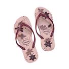 Chinelo Havaianas Slim Organic Feminino Floral Original Gold