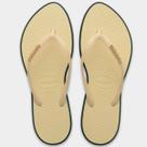Chinelo Havaianas Slim Point Feminino - Bege e Verde - 33/34 Chinelo Havaianas Slim Point Feminino - Bege e Verde - 33/34