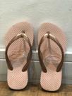 Chinelo havaianas slim rosa ballet kid Chinelo havaianas slim rosa ballet kid