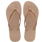 Chinelo Havaianas Slim Rose Gold Original 37/38