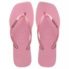 Chinelo Havaianas Slim Square com Logo Metálico Feminino
