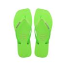 Chinelo Havaianas Slim Square Glitter Neon Bege