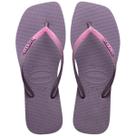 Chinelo Havaianas Slim Square Glitter Quadrada Logo Metallic
