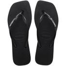 Chinelo Havaianas Slim Square Logo Metallic Bico Quadrado