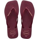 Chinelo Havaianas Slim Square Logo Metallic Feminino