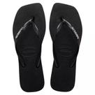 Chinelo Havaianas Slim Square Logo Metallic Plaquinha Metal