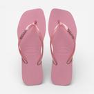 Chinelo Havaianas Slim Square Logo Metallic Rosa Chinelo Havaianas Slim Square Logo Metallic Rosa