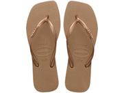 Chinelo Havaianas Slim Square Logo Metallic - Chinelo Havaianas Slim Square Logo Metallic -