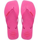 Chinelo Havaianas Slim Square Logo Pop Up Bico Quadrado Feminino