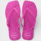 Chinelo Havaianas Slim Square Logo Pop Up Feminino - Magenta - 37/38
